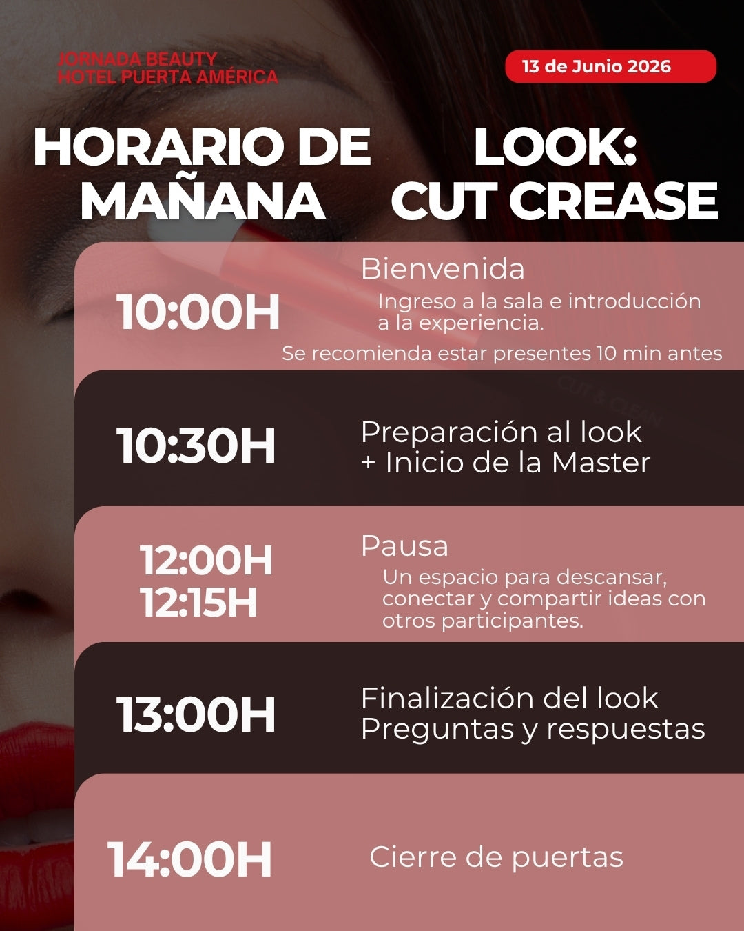 MASTERCLASS MADRID: CUT CREASE + AHUMADO INTENSO