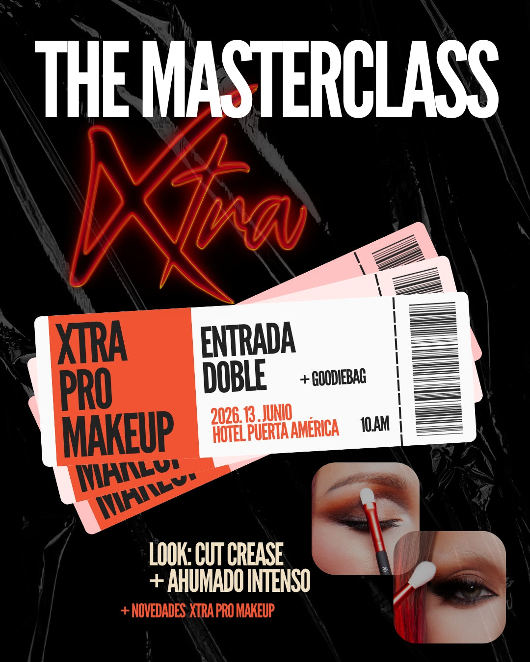 MASTERCLASS MADRID: CUT CREASE + AHUMADO INTENSO